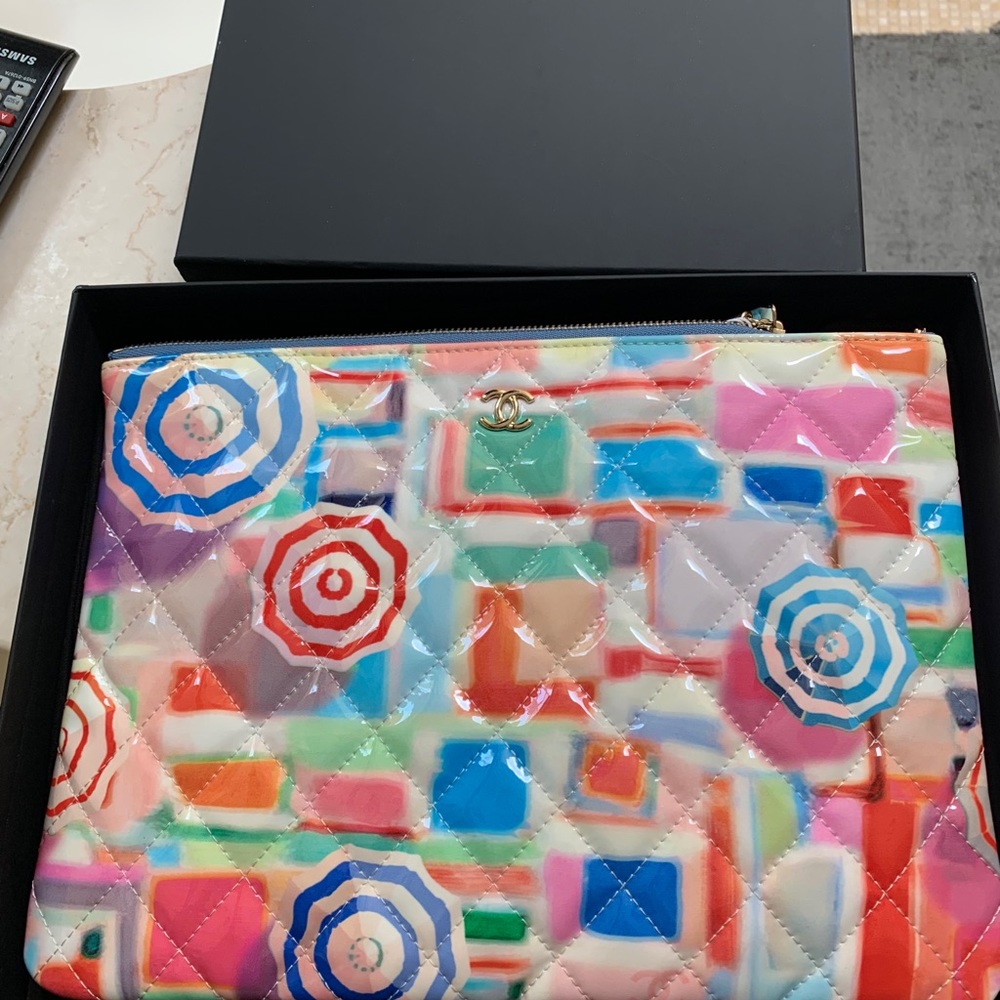 Chanel O Case Veau Verni Imprime - Picture 5 of 6